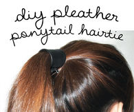 DIY Pleather Hair Tie