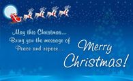 May this Christmas bring you the message of peace and hope
