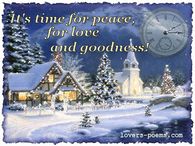 It's time for peace, for love and goodness!