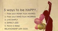 5 Ways to be Happy