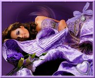 Glamorous Purple Glitter Gown
