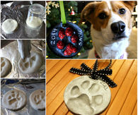 How to make a paw print christmas ornament