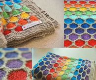 How to make a honeycomb rainbow blanket