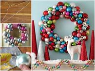 How to make bauble wreath