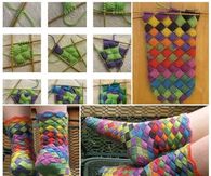 How to make rainbow socks