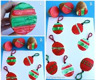How to make ornament stamps with potatoes