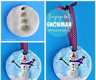 How to make fingerprint snowman ornaments