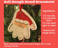 How to make salt dough santa hand
