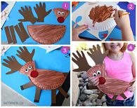 How to make a paper plate reindeer