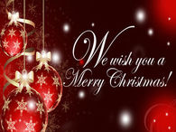 We wish you a merry christmas