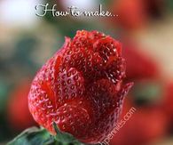 How to make strawberry roses