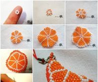 How to make an orange slice key chain