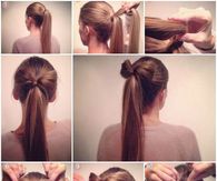 How to make a bow ponytail