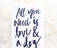 Love and a dog