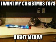 I want my Christmas toys