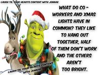 Christmas Lights and Co Workers