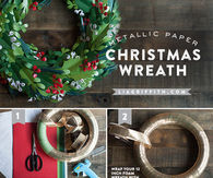 DIY Metallic Christmas Wreath