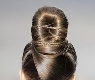 High Bun Braided with Pigtails