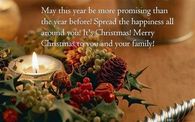 Merry Christmas to you and your family