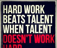Hard work beats talent
