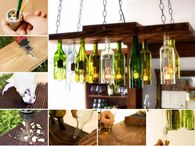 How to make a bottle chandelier