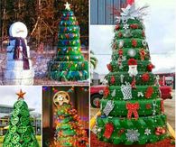 How to make Christmas tree from tires