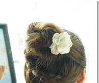 DIY French braid updo