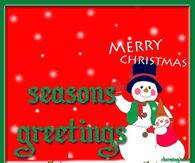 Merry Christmas Seasons Greetings