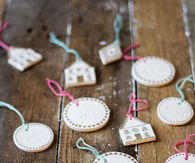 Christmas clay decorations