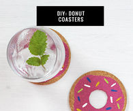 How to make donut coasters
