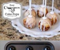 Cinnamon Roll Cake Pops