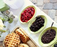 Christmas Morning Breakfast Waffle Bar