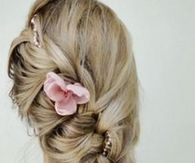 A Simple Braid - Elegant Updo for a Wedding