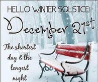 Hello Winter Solace December 21st