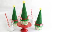 Elf Hat Cupcakes