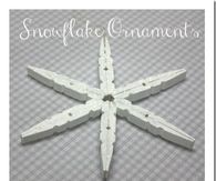 DIY Snowflake Ornamets