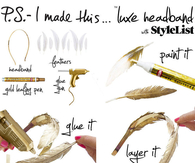 DIY Gold Headband