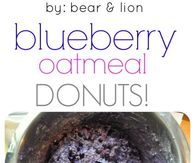 Blueberry Oatmeal Donuts