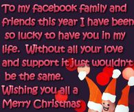 To My Facebook Family and Friends