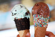 Ice cream with sprinkles