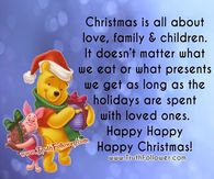 Christmas is all about love and family