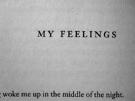 My feelings