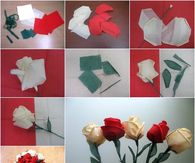 Creating paper roses