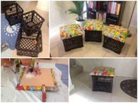 Storage ottoman DIY