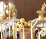 How to make hazelnut hot chocolate pops