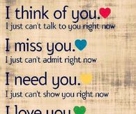I love you, just cant tell you right now