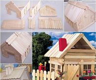 Create a popsicle stick house