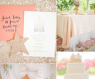 Sparkly glamour baby shower