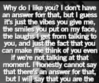 why do I like you
