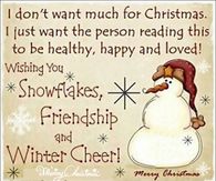 I don't want much for Christmas....